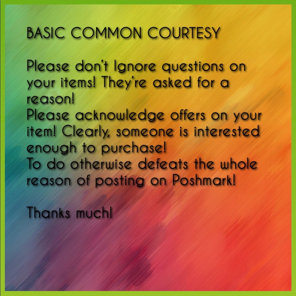 Basic common courtesy